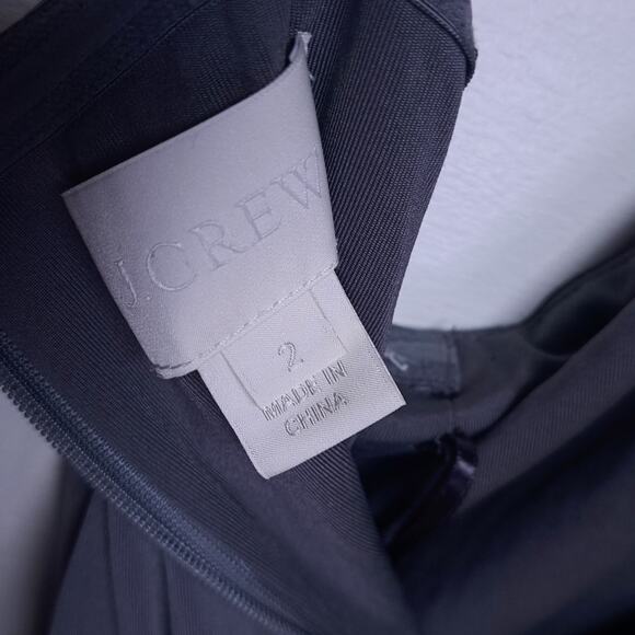 J Crew Gray Short Sleeveless Mini Dress Spaghetti Straps 2 - Picture 6 of 7